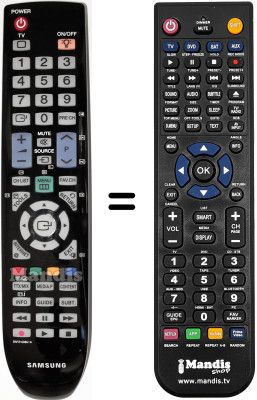 Gleichwertige Fernbedienung Samsung LE40M51B Gleichwertige Fernbedienung Samsung LE40M51B