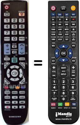 Replacement remote control Samsung LE37B650T2P/XZG