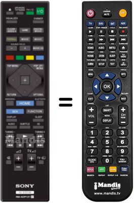 Gleichwertige Fernbedienung Sony RM-ADP121 Gleichwertige Fernbedienung Sony RM-ADP121