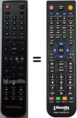 Replacement remote control Supratech SUP7066