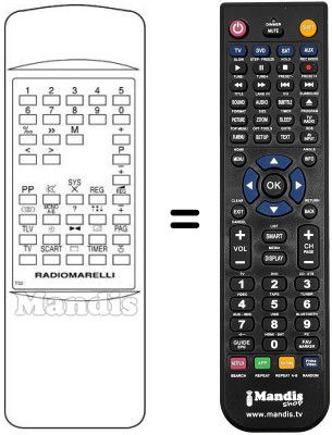 Replacement remote control MADISON TVC85550