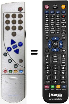 Gleichwertige Fernbedienung Goodmans TP 910 C