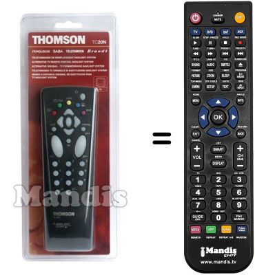 Gleichwertige Fernbedienung Thomson S2014G Gleichwertige Fernbedienung Thomson S2014G