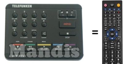 Gleichwertige Fernbedienung RC1193S