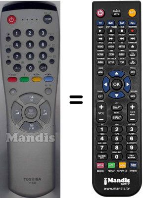Replacement remote control CT-830