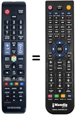 Gleichwertige Fernbedienung Samsung UE40ES6560 Gleichwertige Fernbedienung Samsung UE40ES6560