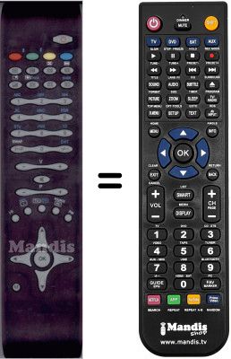 Replacement remote control Oki V22D-PH