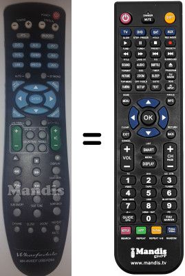 Replacement remote control Wharfedale WH-AV4337 USB