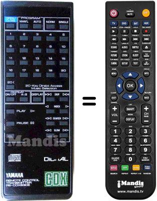 Replacement remote control Yamaha CDX-630E