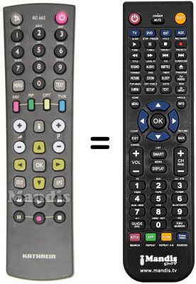 Replacement remote control Kathrein UFS732SI