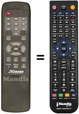 Gleichwertige Fernbedienung Strong 520LT