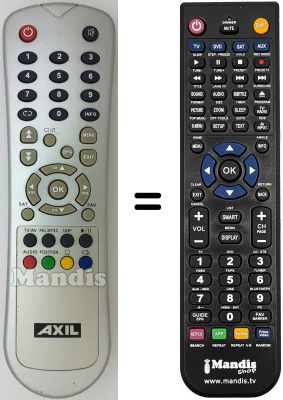 Replacement remote control Tboston DVB4500