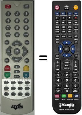 Replacement remote control ATOM DT56CHP