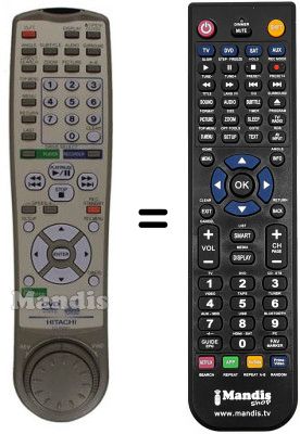 Replacement remote control Hitachi DV-W1