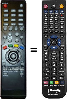 Gleichwertige Fernbedienung Head SD3700