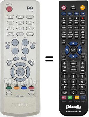 Replacement remote control Samsung DSB-A200C