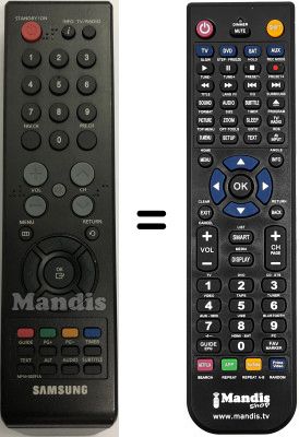 Replacement remote control Samsung DTB-B360F