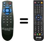 Gleichwertige Fernbedienung Metronic 441531