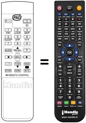 Replacement remote control Pace PSR900