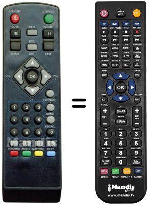 Gleichwertige Fernbedienung Strong REMCON595