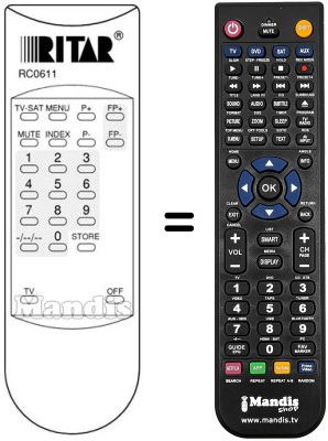 Replacement remote control RC0611