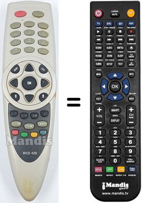 Replacement remote control RCD420