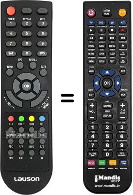 Gleichwertige Fernbedienung Fonestar RDT850 HD