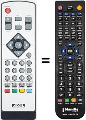 Replacement remote control Autovox AX-SGT17N