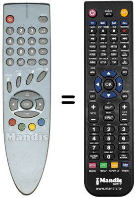 Gleichwertige Fernbedienung VISIONIC VN3201