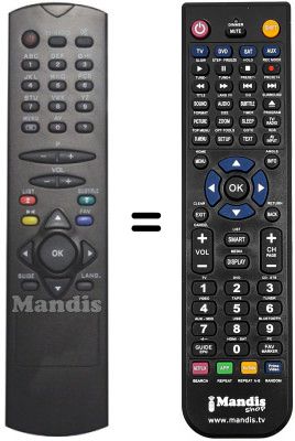 Gleichwertige Fernbedienung RC2546 Gleichwertige Fernbedienung RC2546