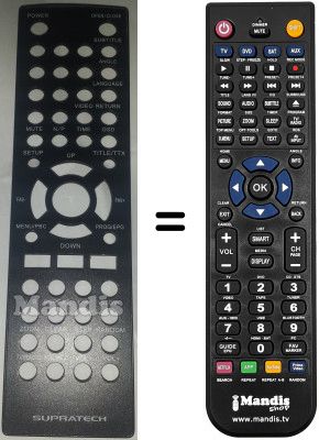 Gleichwertige Fernbedienung Supratech Vision Helena