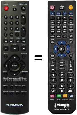 Replacement remote control Thomson HT450 Replacement remote control Thomson HT450