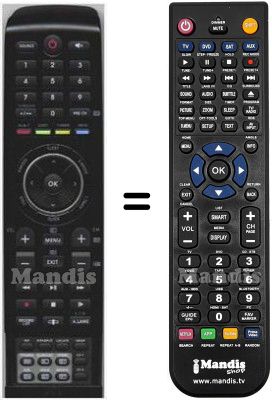 Gleichwertige Fernbedienung HVS57650