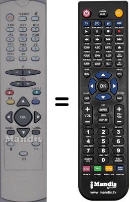 Replacement remote control SEC15741W