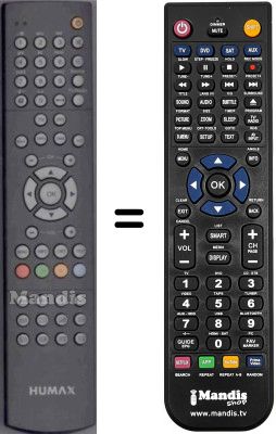 Replacement remote control WHV2427W