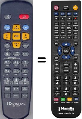 Replacement remote control WHV3238W