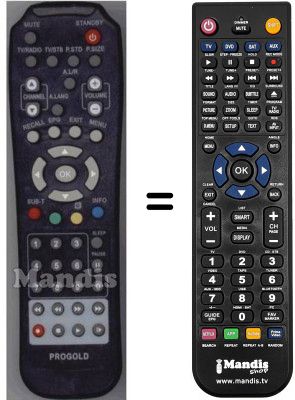 Replacement remote control Kaon SEC3158W