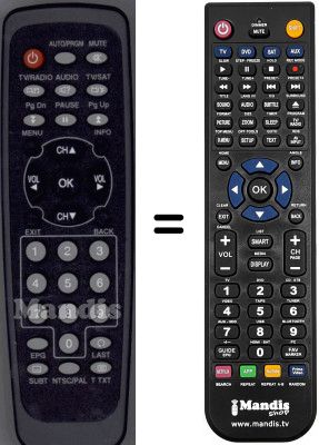 Replacement remote control WHV3183W