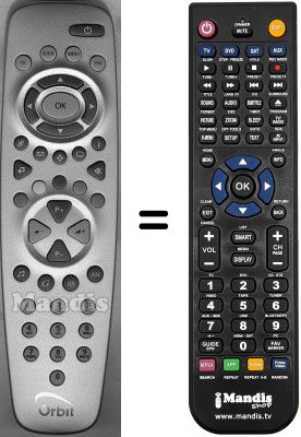 Gleichwertige Fernbedienung WHV3499W