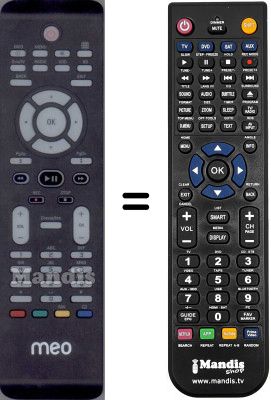 Gleichwertige Fernbedienung WHV15094W