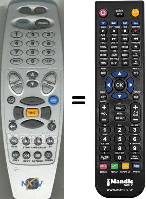 Replacement remote control WHV15376W