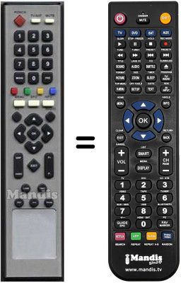 Replacement remote control HVS53379
