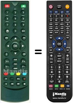 Gleichwertige Fernbedienung HVS53448