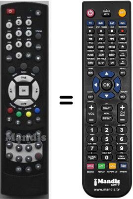 Replacement remote control HVS53438