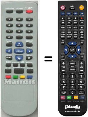 Replacement remote control HVS54965