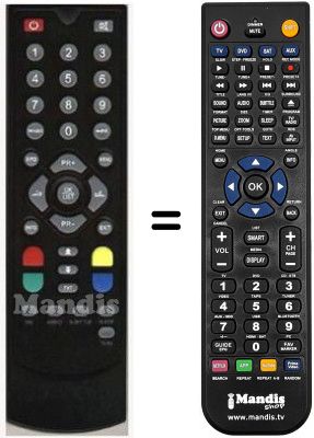Replacement remote control HVS53388