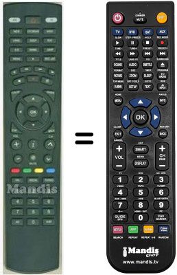 Replacement remote control HVS53455