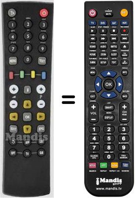 Replacement remote control HVS53495