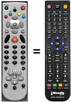 Replacement remote control HVS53500