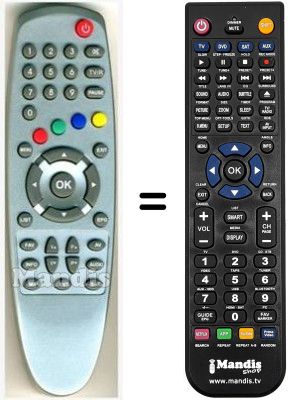 Replacement remote control HVS53475